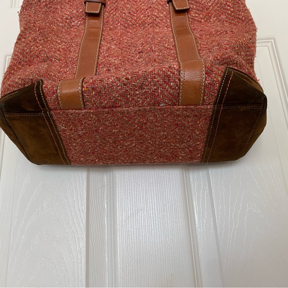 Coach Brown Tweed Tote Bag - Picture 8 of 8
